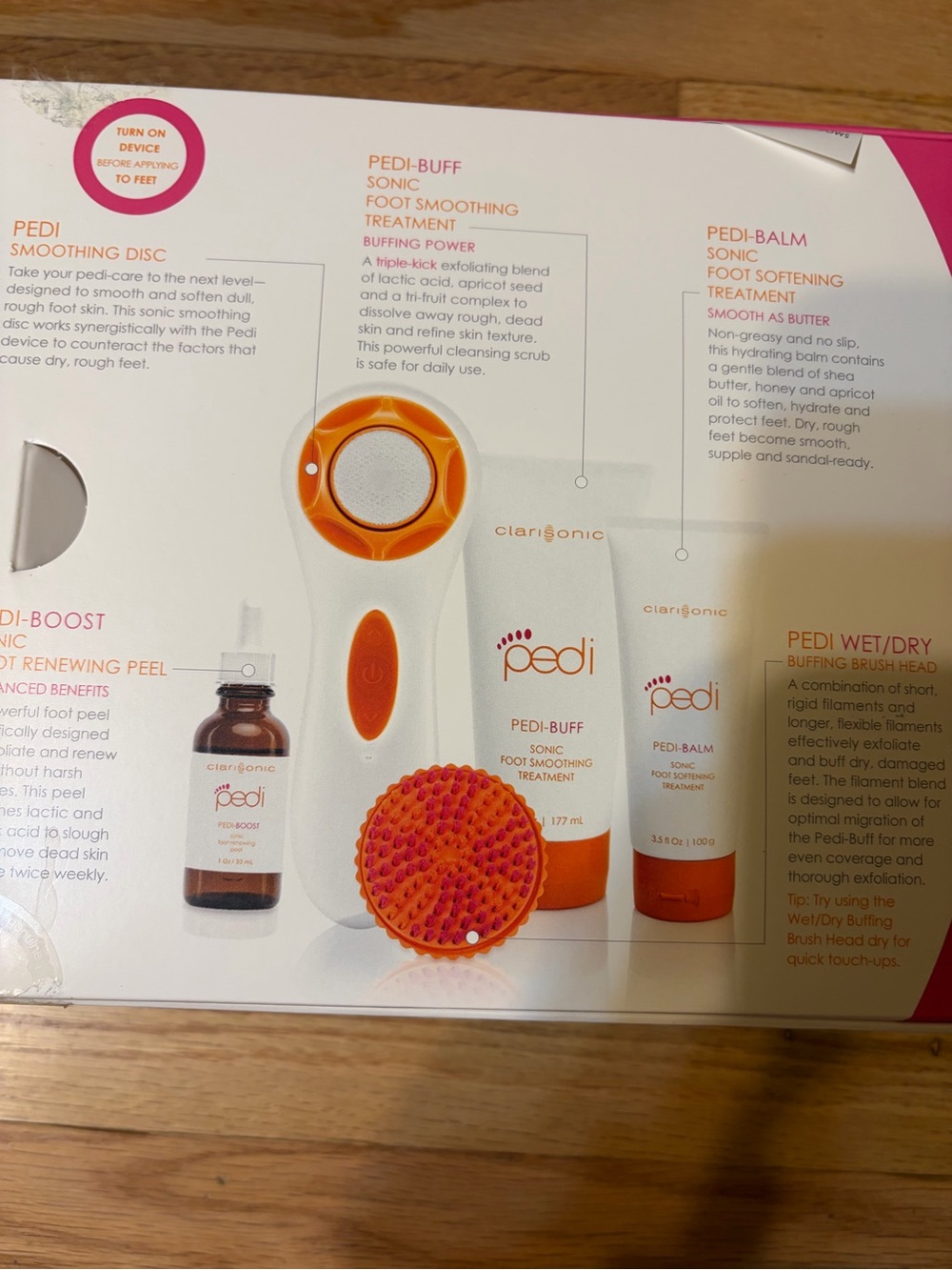 Clarisonic Pedi Sonic Foot Transformation Kit - Orange & White - Picture 5 of 5